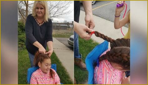 School bus driver braids hair every morning for student who lost her mother