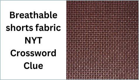 Twilled suit fabric Crossword Clue NYT