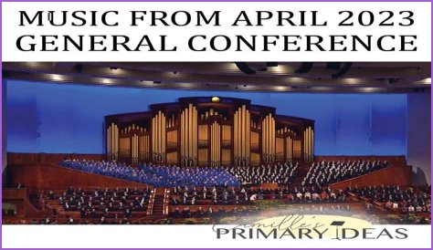 What is the schedule for April 2023 general conference?