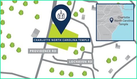 Where is the location of the Charlotte North Carolina temple?